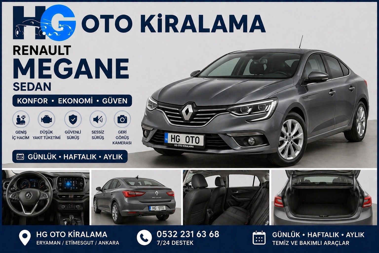 Renault Megane Sedan kiralama