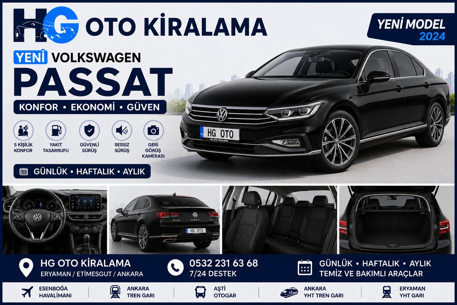 Volkswagen Passat kiralama