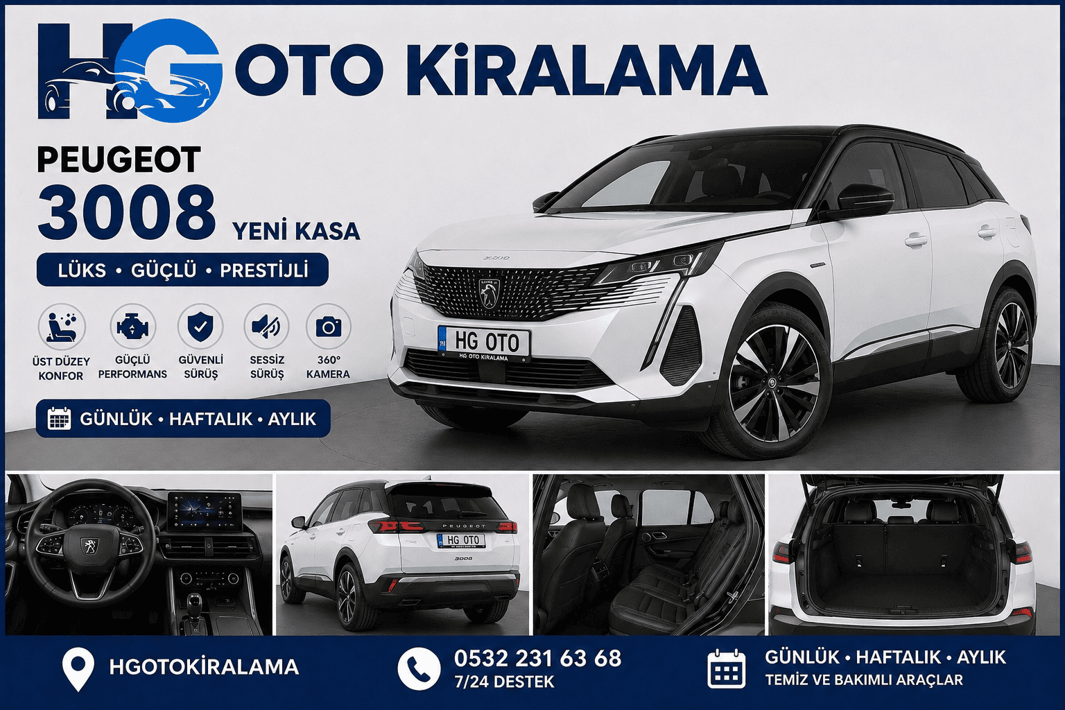 Peugeot 3008 kiralama