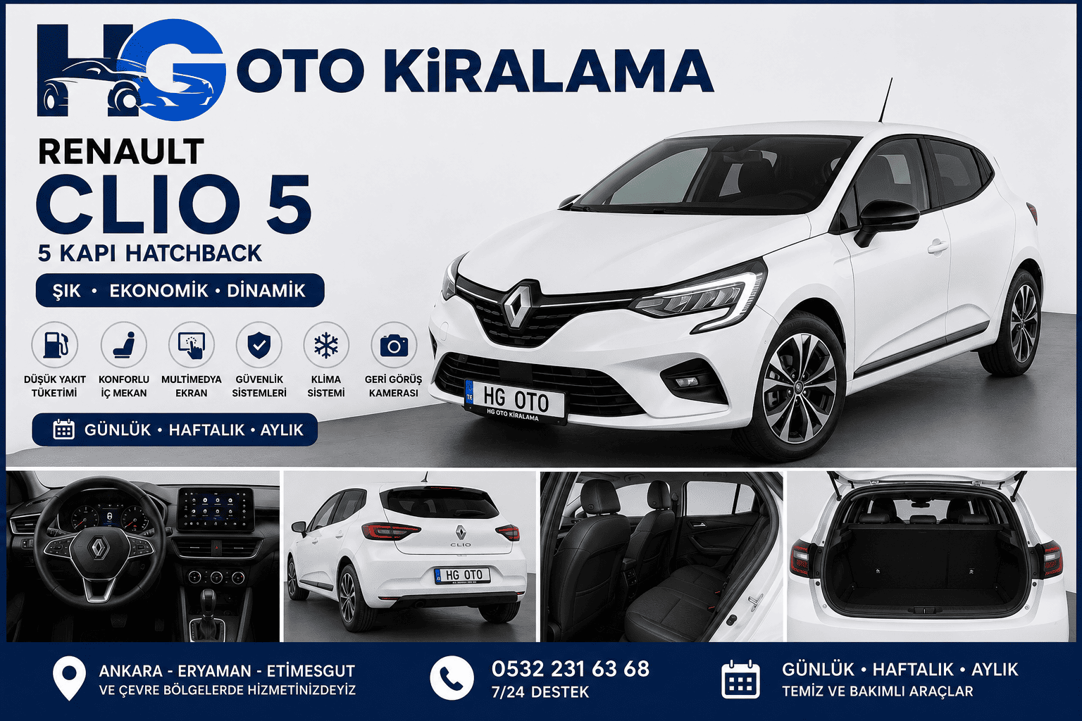 Renault Clio 5 kiralama